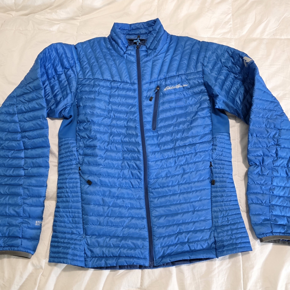 Eddie Bauer First Accent 800 Stormdown Men's Vibrant Blue Puffer Jacket